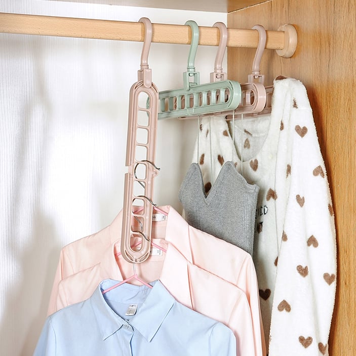 Space Saving Clothes Hanger Connector Hooks