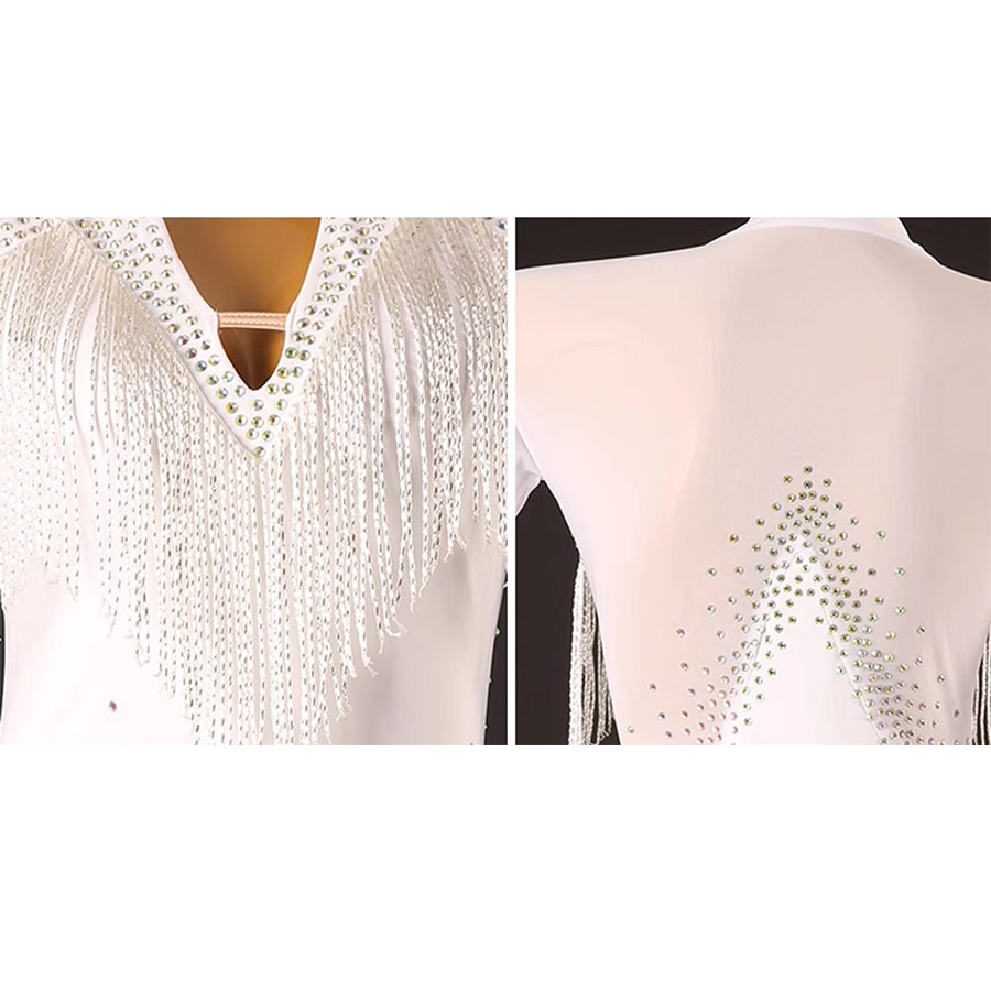 Customisable-Women's Diamante Dance Dresses Competition Dress Performance Costume