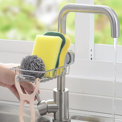 👩🍳Stainless Steel Faucet Rack-A Perfect Storage Accessory for Your Kitchen