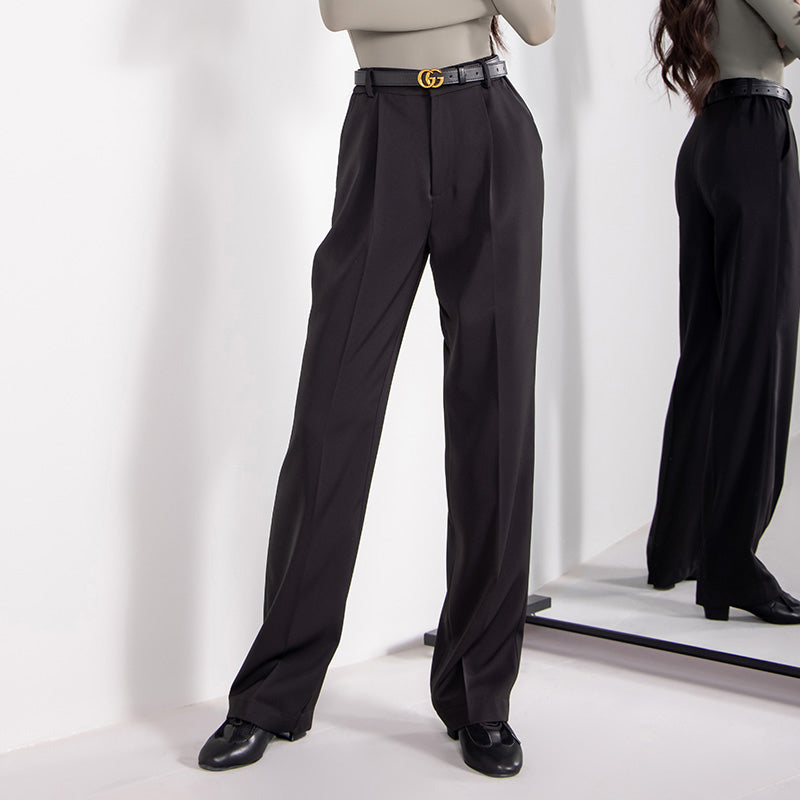 YES Women's High Waist Pants Latin Dance Wear Training Performance Pants