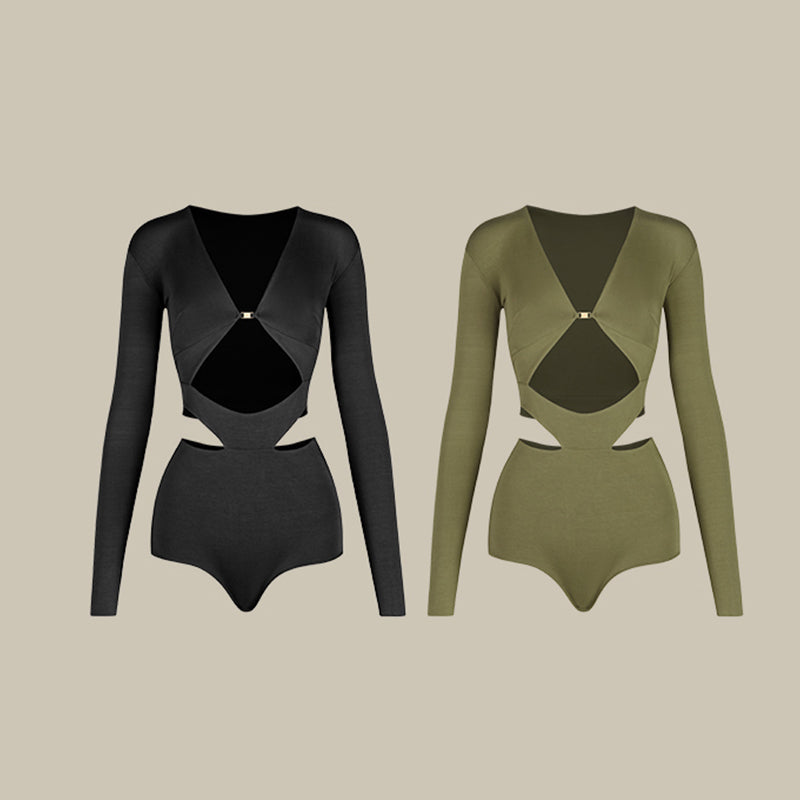 Z Women's Long Sleeve Dance Tops Bodysuit Leotards Practice DanceWear