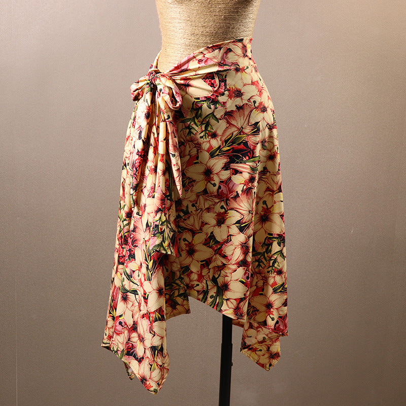 Women's Milk Silk Latin Dance Skirt Training Performance Wear