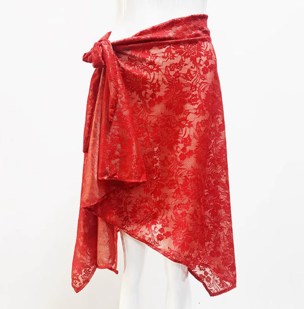 Women's Milk Silk Latin Dance Skirt Training Performance Wear
