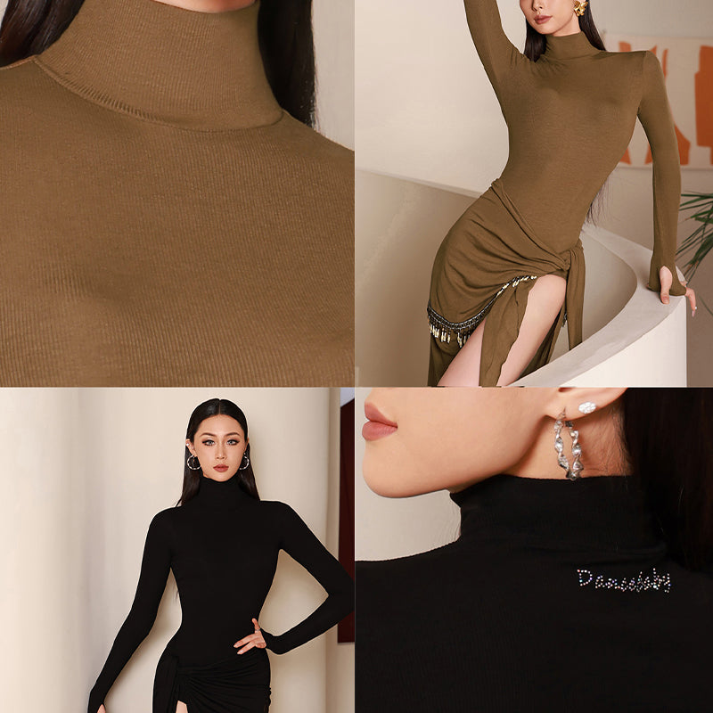 YES Women's Long Sleeve Dance Tops Bodysuit Leotards Practice DanceWear