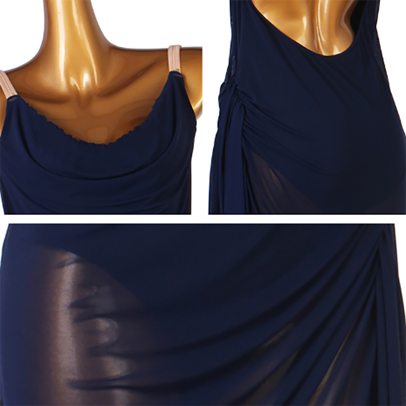 Customisable-Women's Rumba Spaghetti Straps Latin Dance Practice Dresses Performance Dresses