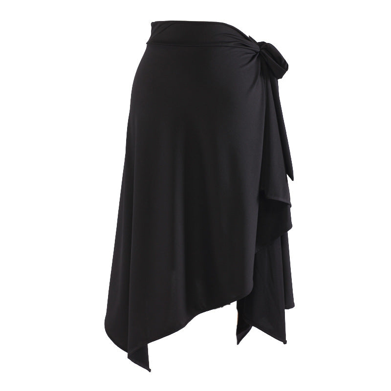 Women's Milk Silk Latin Dance Skirt Training Performance Wear