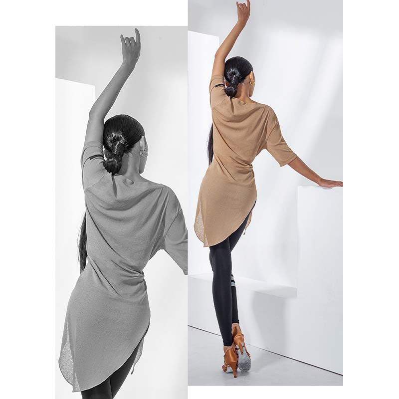 WJJ Women’s Loose Dance Tops Professional Training Clothes