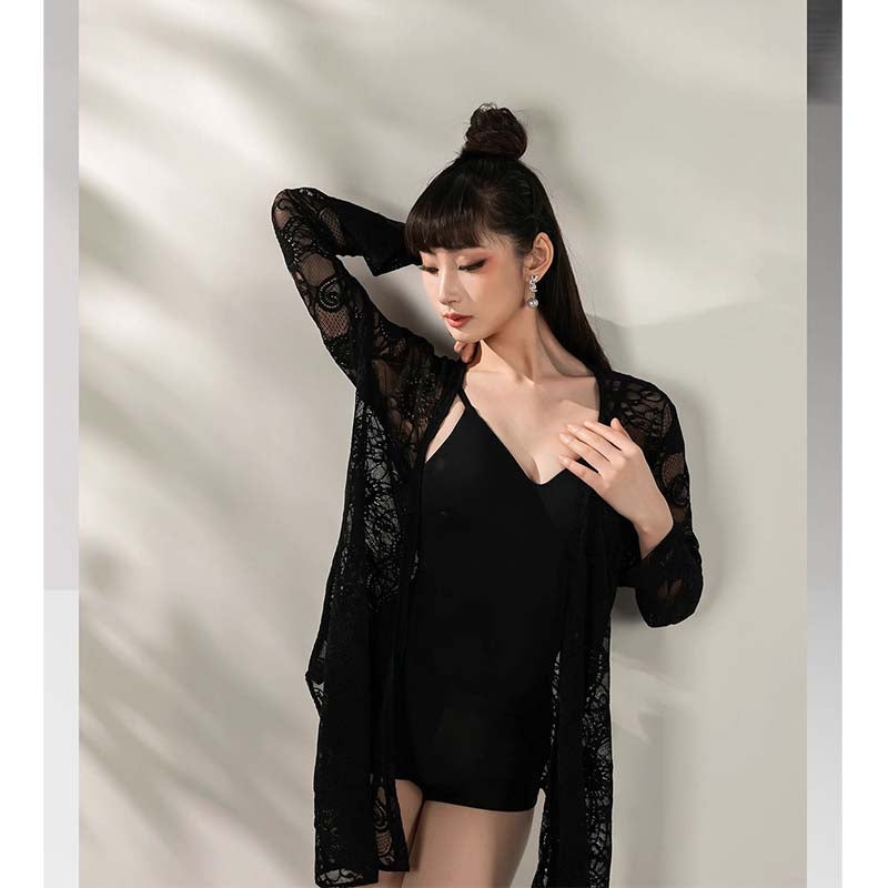 YES Women's Long Sleeve Cardigan Dance Tops DanceWear