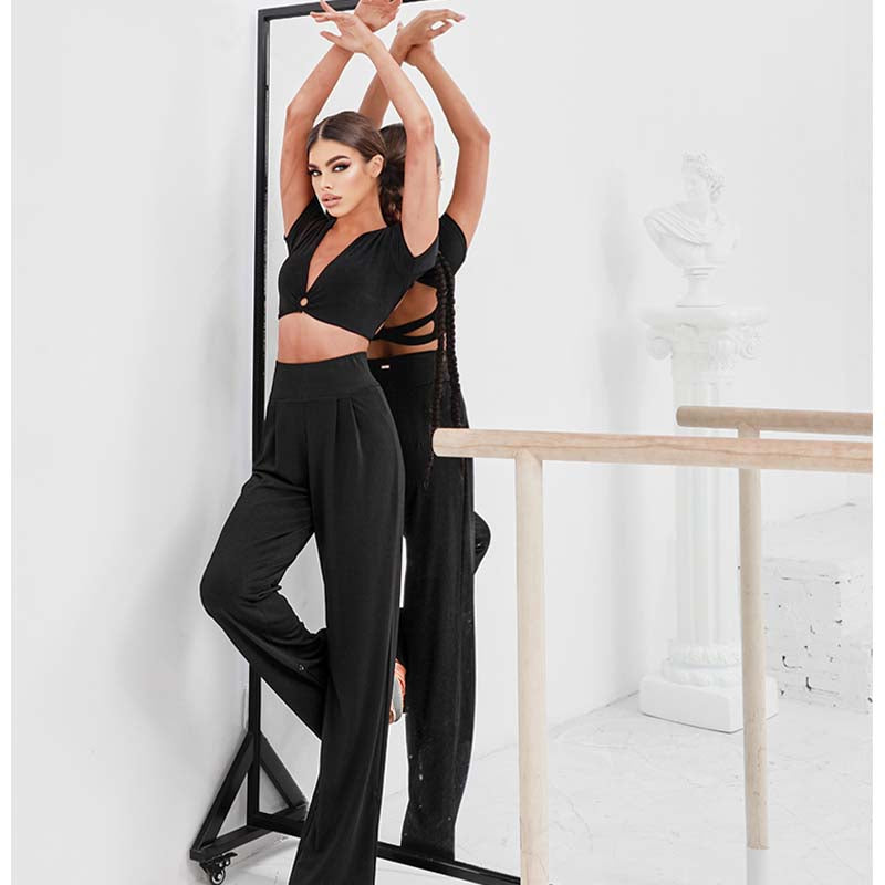 Z Women's Lace-Up Top DanceWear Dance Tops