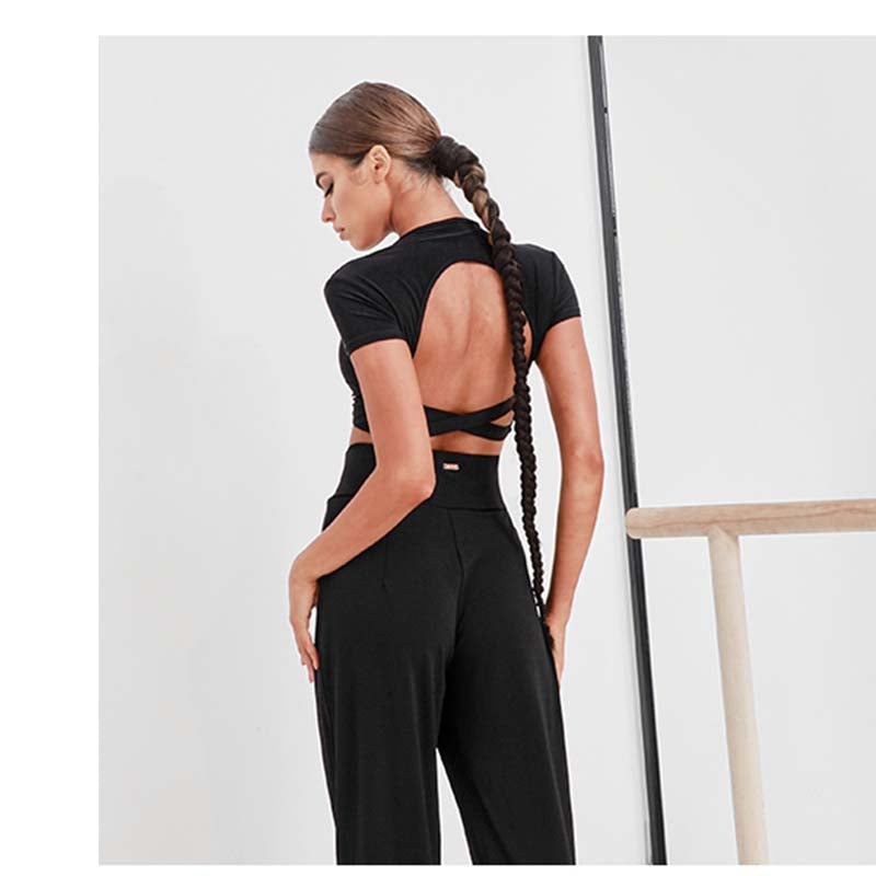 Z Women's Lace-Up Top DanceWear Dance Tops