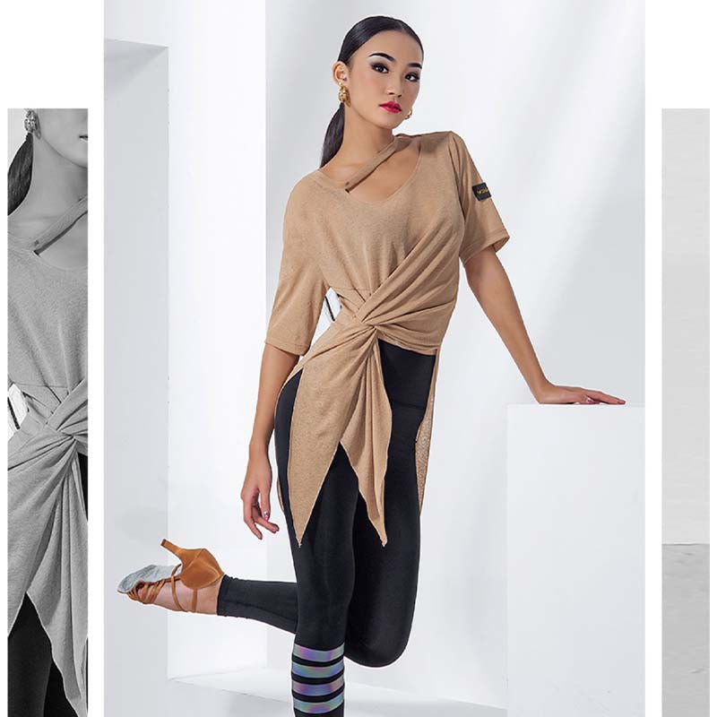 WJJ Women’s Loose Dance Tops Professional Training Clothes