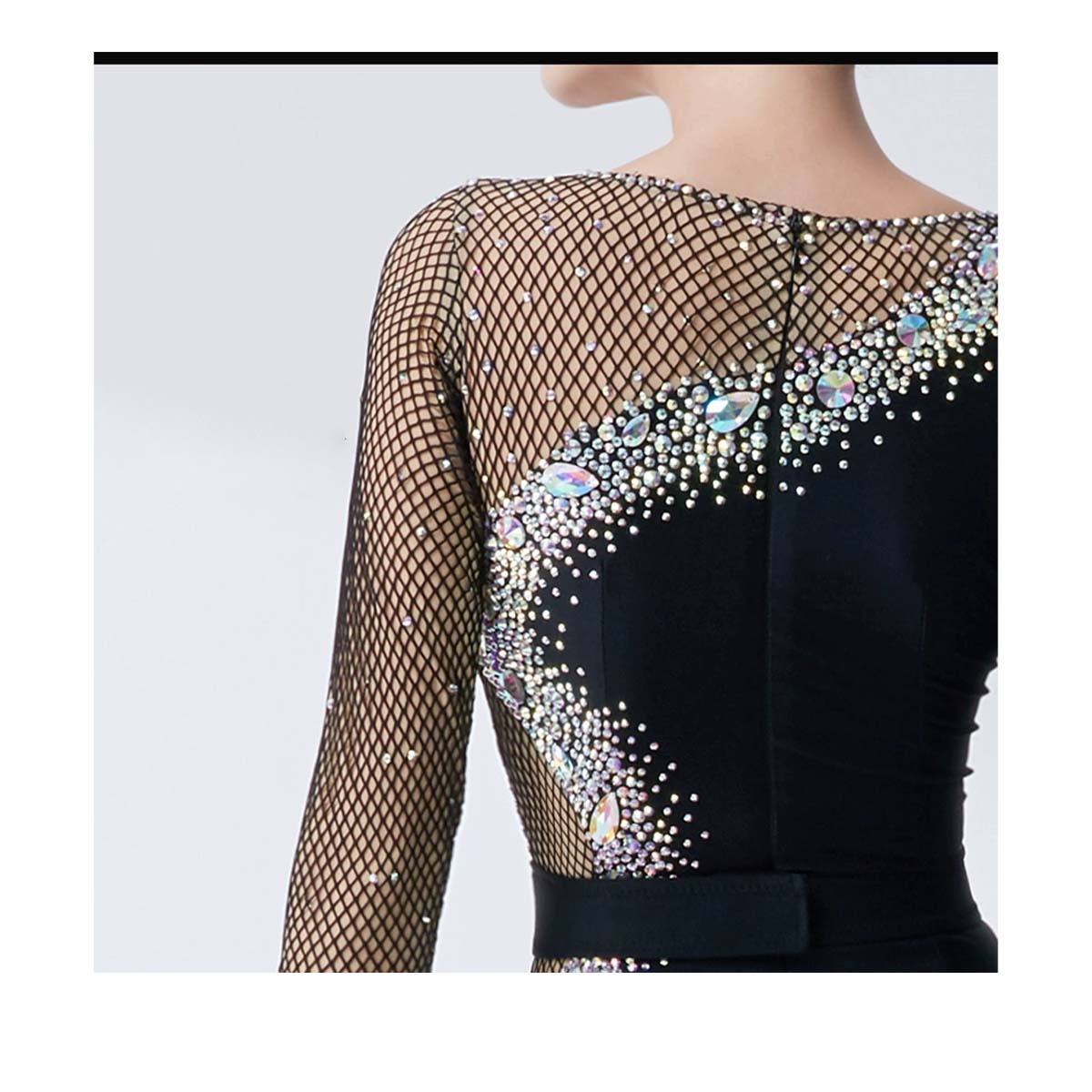 YUN Customisable-Women's Diamonds Ballroom Dancewear Modern Cotillion Waltz Dance Dress