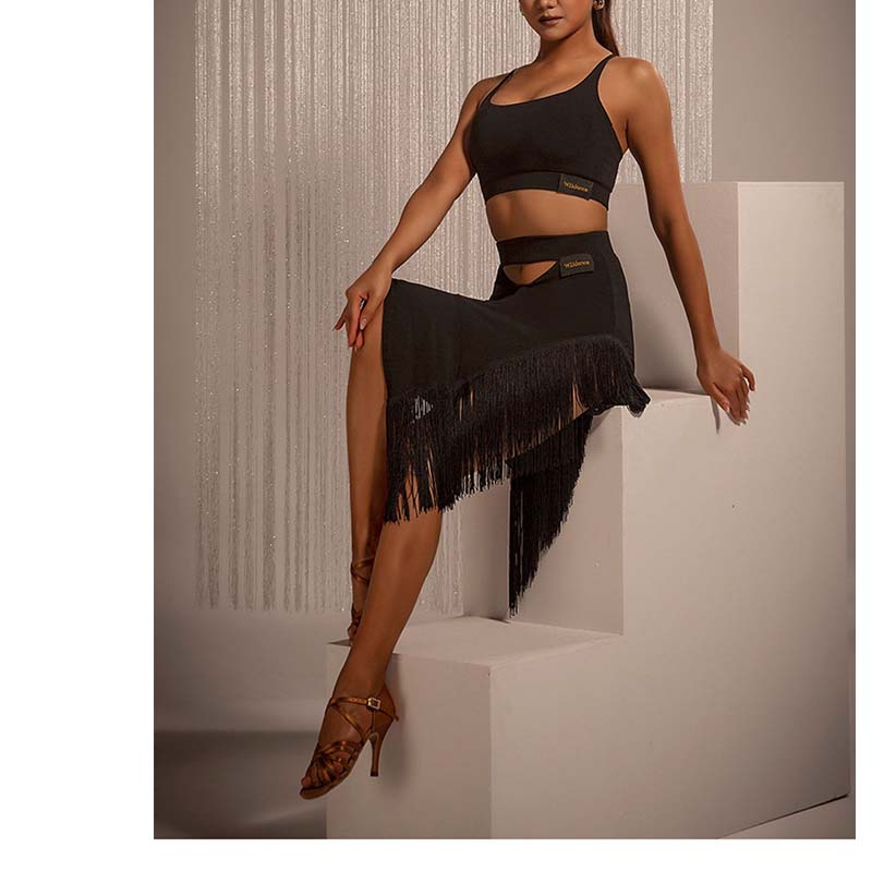 WJJ Women’s Suspender Dance Top Ballroom Dance Clothes Training Clothes