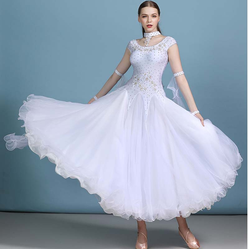 Customisable-Women's Modern Waltz Dress Ballroom Dress Swing Dress Competition