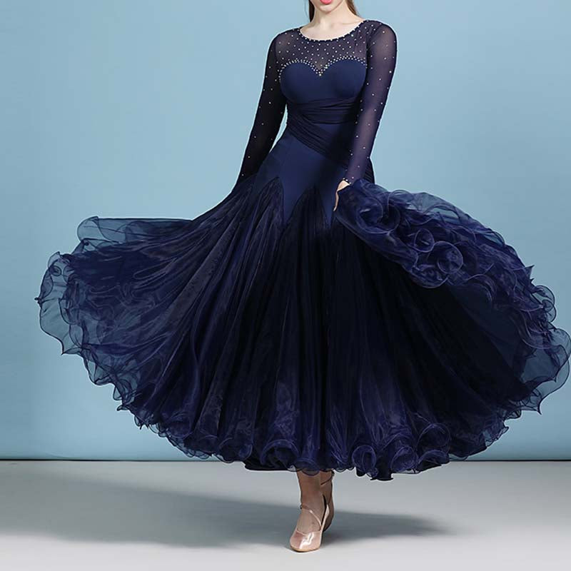 Women's Modern Dance Dress Ballroom Dance Dress Performance Swing Dress