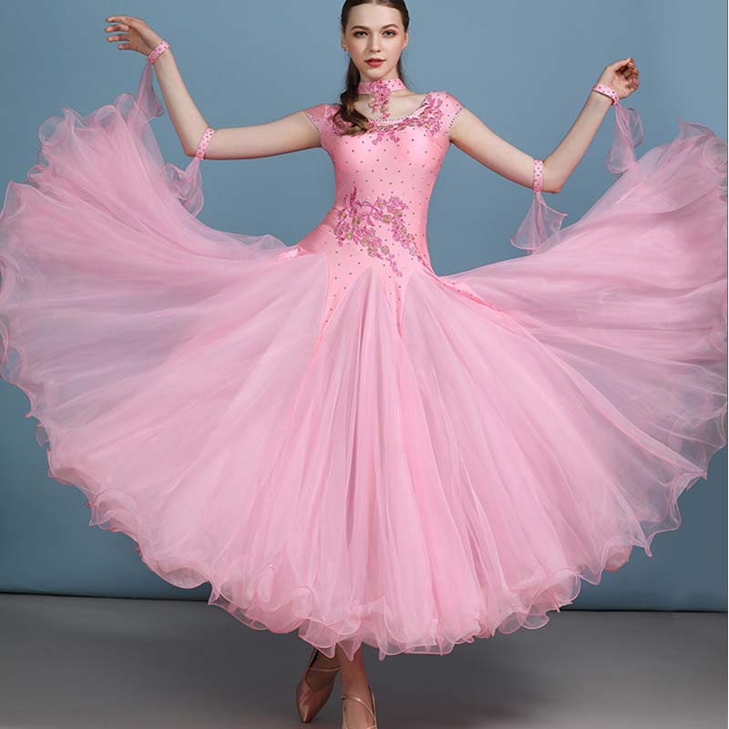 Customisable-Women's Modern Waltz Dress Ballroom Dress Swing Dress Competition