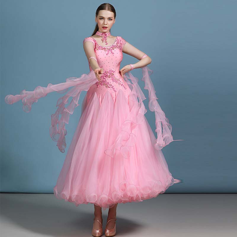 Customisable-Women's Modern Waltz Dress Ballroom Dress Swing Dress Competition
