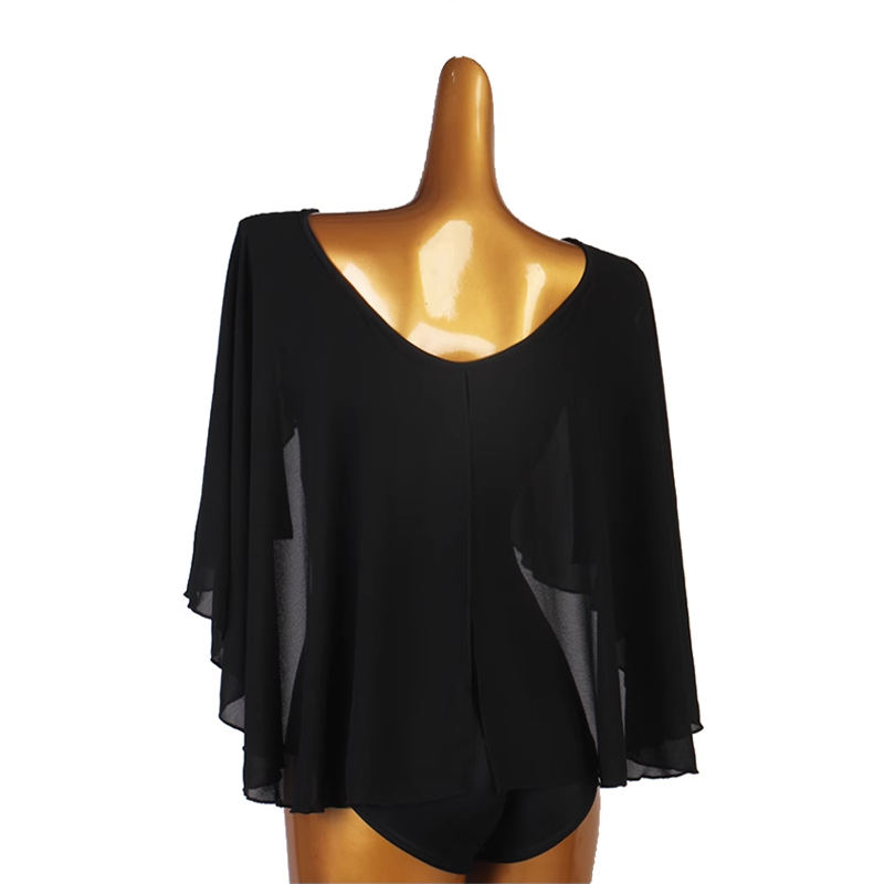 YZY Women's V-neck Latin Dance Tops Ballroom Dance Wear