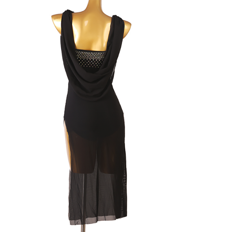 Customisable-Women's One Shoulder Latin Dance Dress Rumba Dance Practice Dresses Performance Dresses