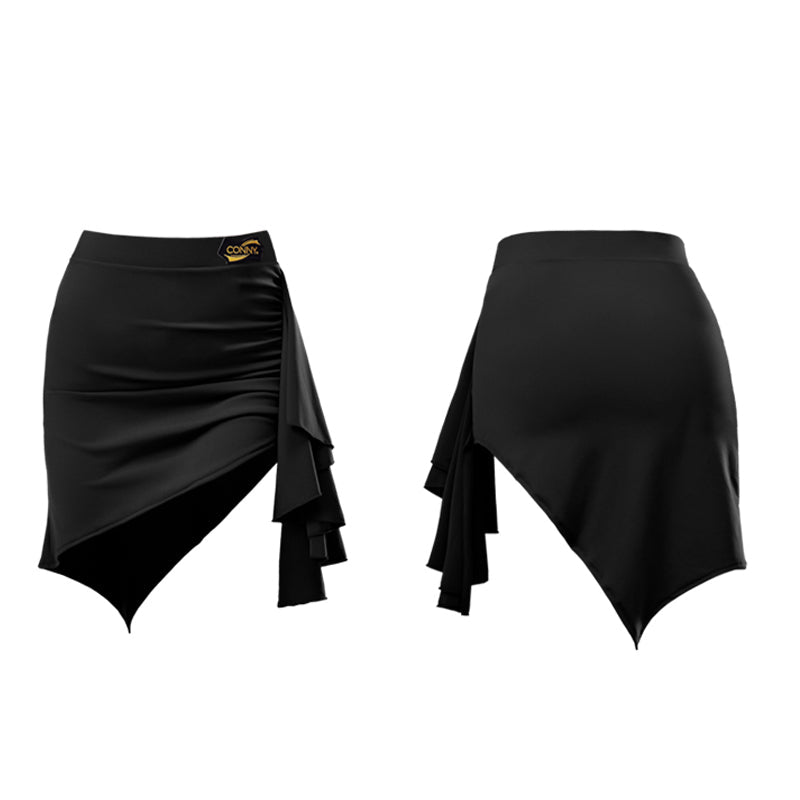 CONNY Women's Linen Dance Skirt Training Performance Dancewear