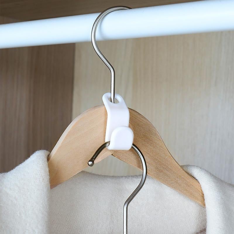 Multipurpose Space Saving Clothes Hanger Connector Hooks