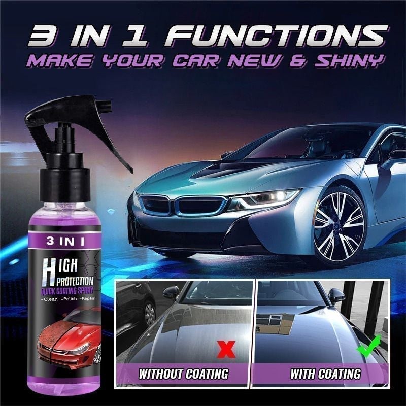š„Hot Saleš„3 in 1 High Protection Quick Car Coating Spray(š suitable for all colors car paint)