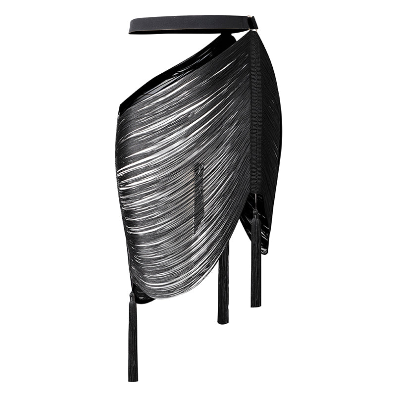 Z Women's Chinlon Tassel Latin Dance Skirt Dance Wear Training Performance Skirts