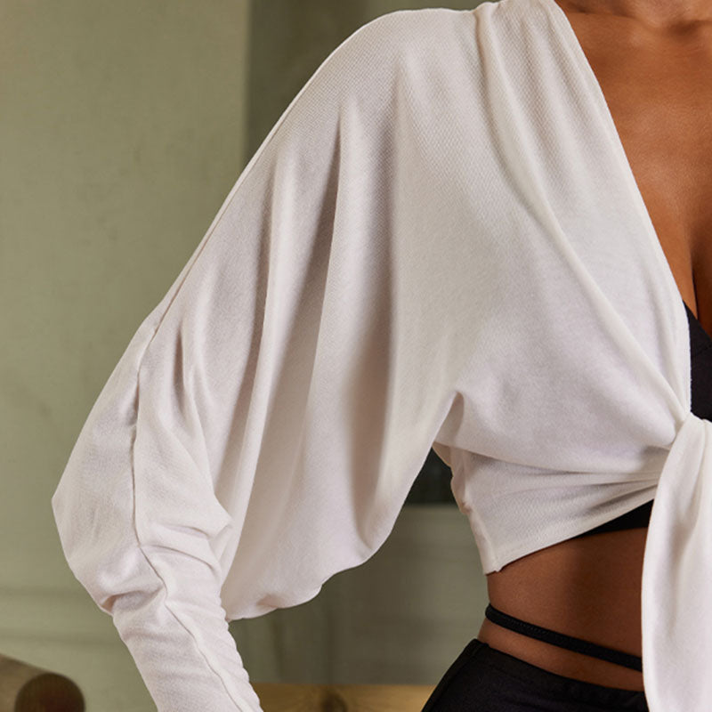 Z Women's Long Sleeve Latin Dance Tops Dance Wear Training Performance Tops