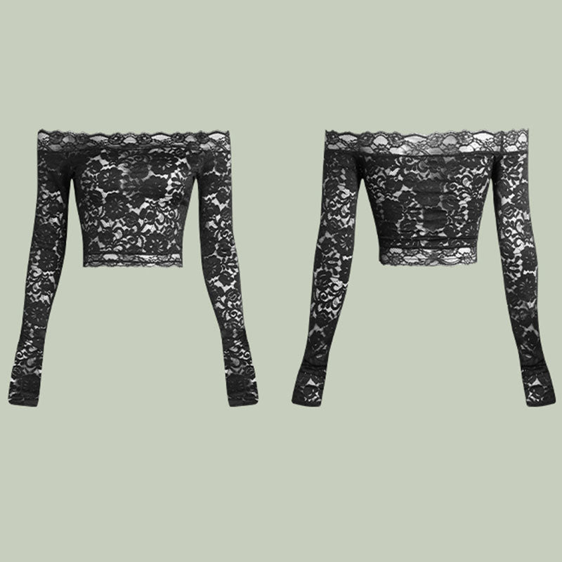 Z Women's Lace Long Sleeve Latin Dance Tops Dance Wear Dance Tops