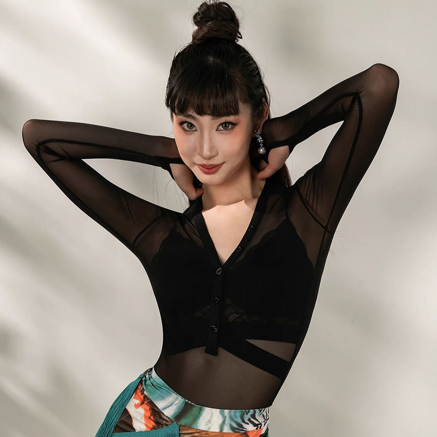 YES Women's Long Sleeve DanceWear Training Performance Tops