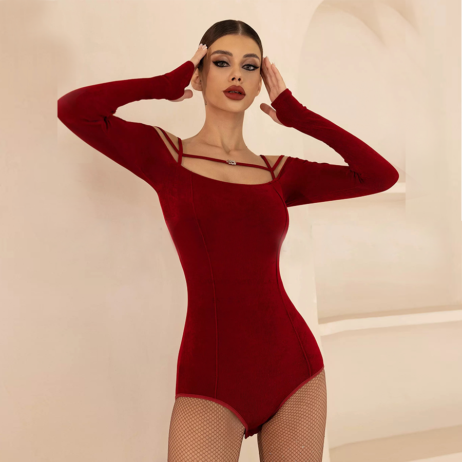 MEI Women's Dancewear Professional Dance Practice Clothes Bodysuits