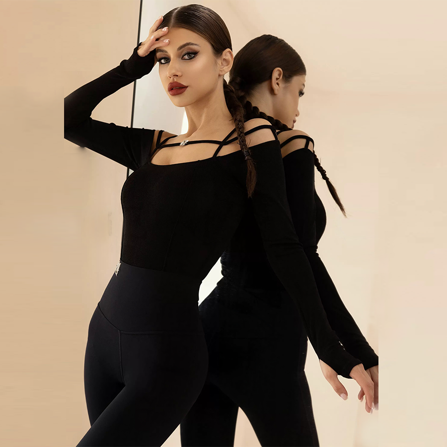 MEI Women's Dancewear Professional Dance Practice Clothes Bodysuits