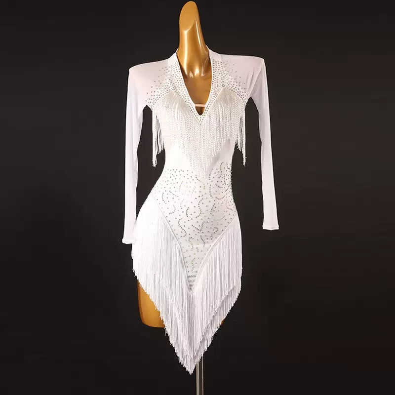 Customisable-Women's Diamante Dance Dresses Competition Dress Performance Costume