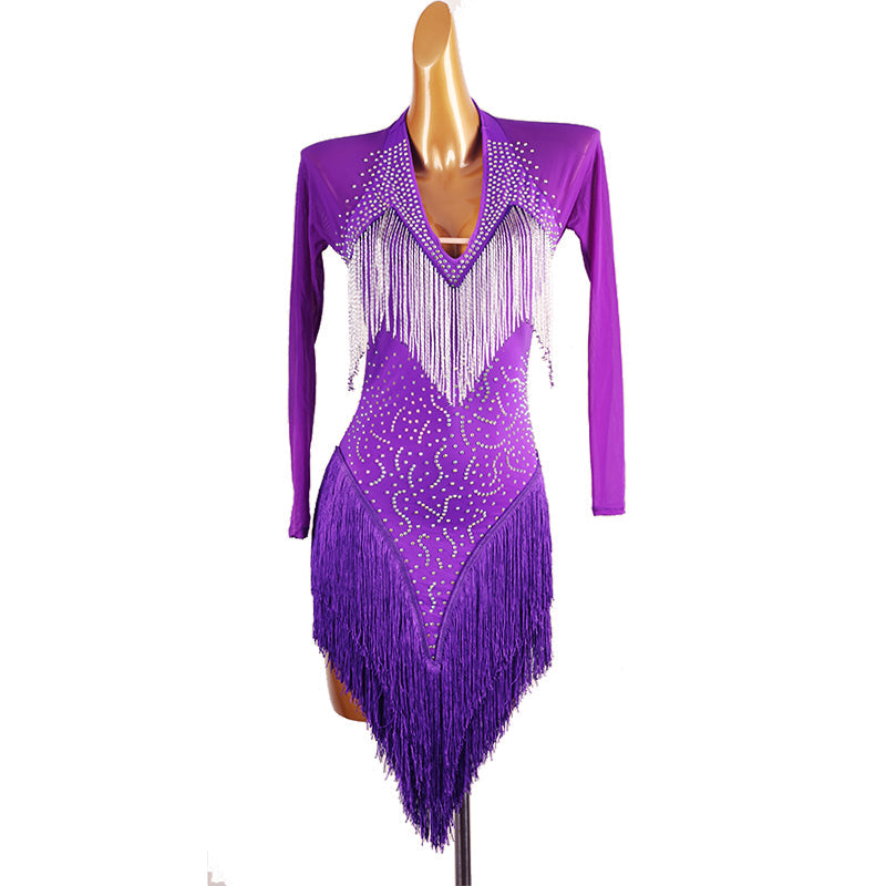 Customisable-Women's Diamante Dance Dresses Competition Dress Performance Costume