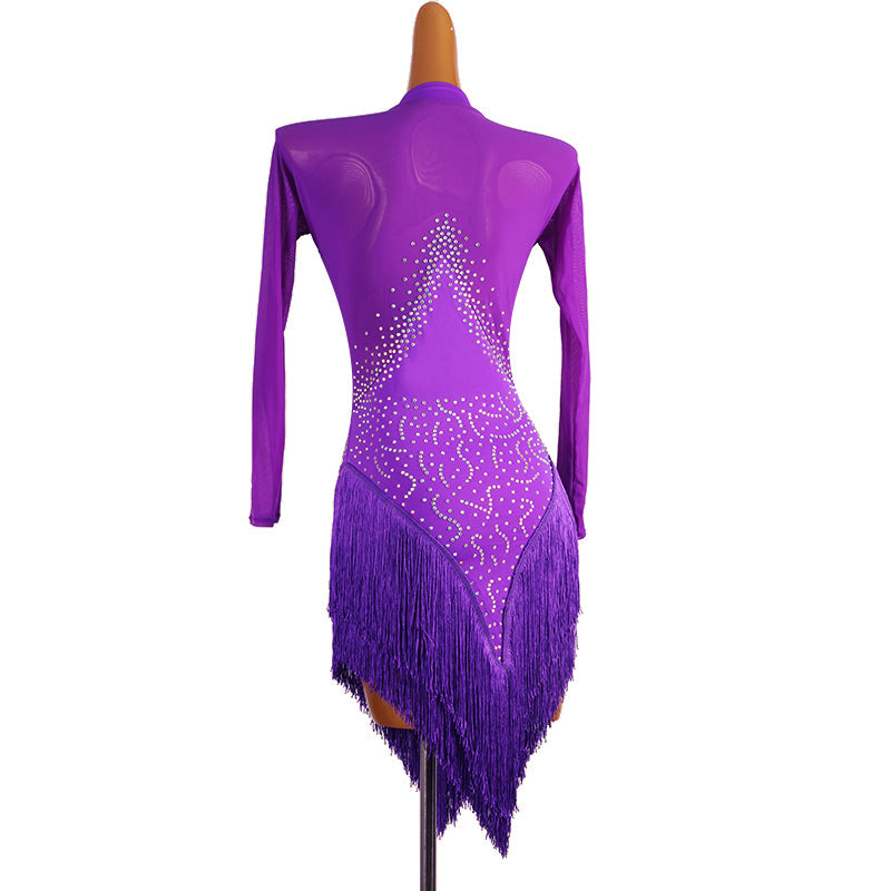 Customisable-Women's Diamante Dance Dresses Competition Dress Performance Costume
