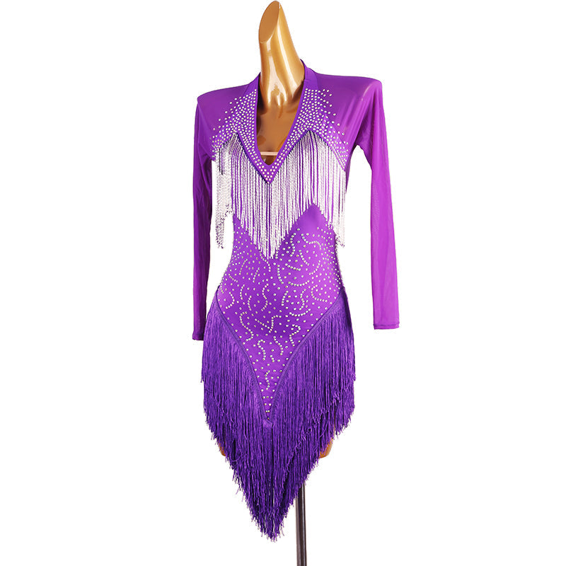 Customisable-Women's Diamante Dance Dresses Competition Dress Performance Costume