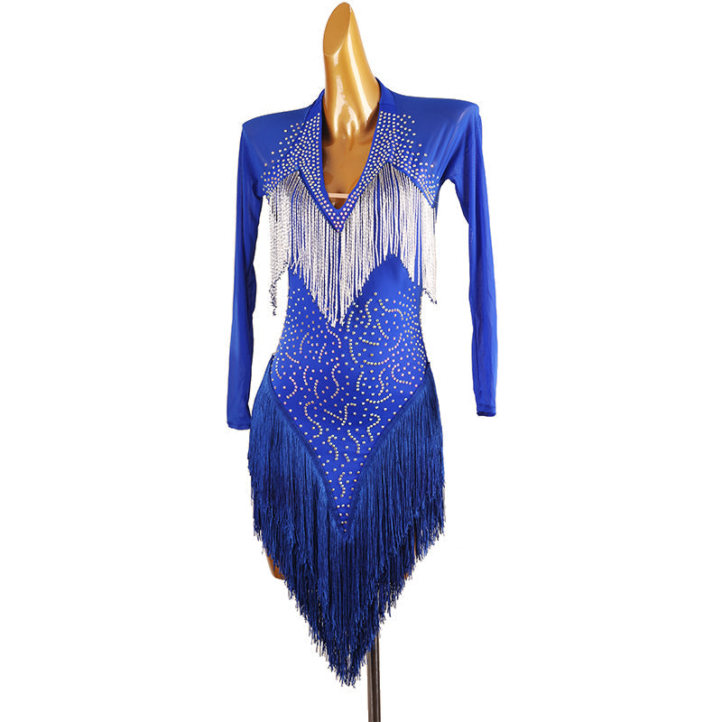 Customisable-Women's Diamante Dance Dresses Competition Dress Performance Costume