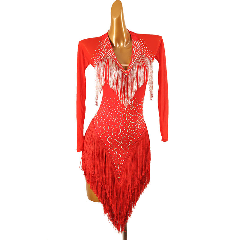 Customisable-Women's Diamante Dance Dresses Competition Dress Performance Costume