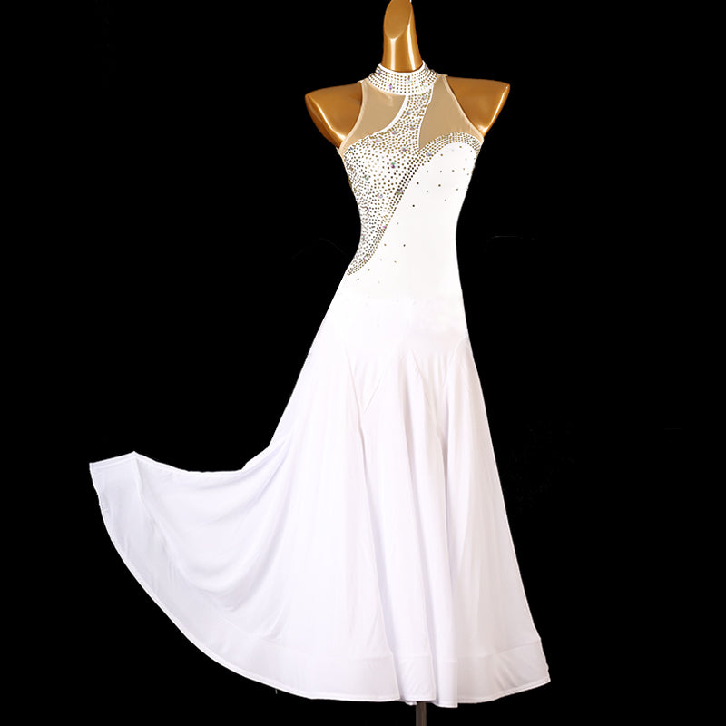 Customisable-Women's Sleeveless DanceWear Ballroom Dance Dress