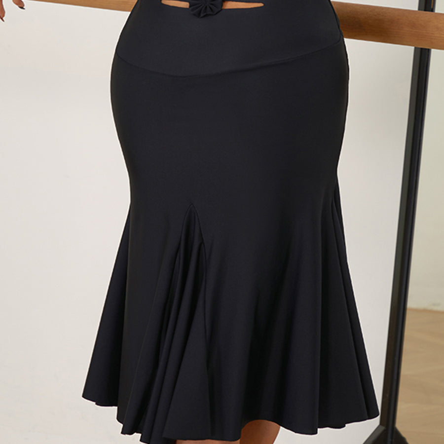Z Women's Halter Backless Dance Dress DanceWear Training Performance Dress