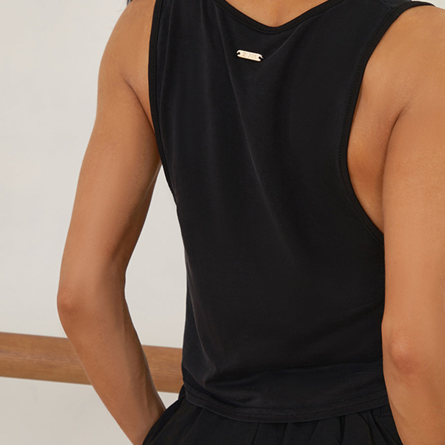 Z Women's Milk Silk Sleeveless Latin Tops Practice Tops Latin DanceWear