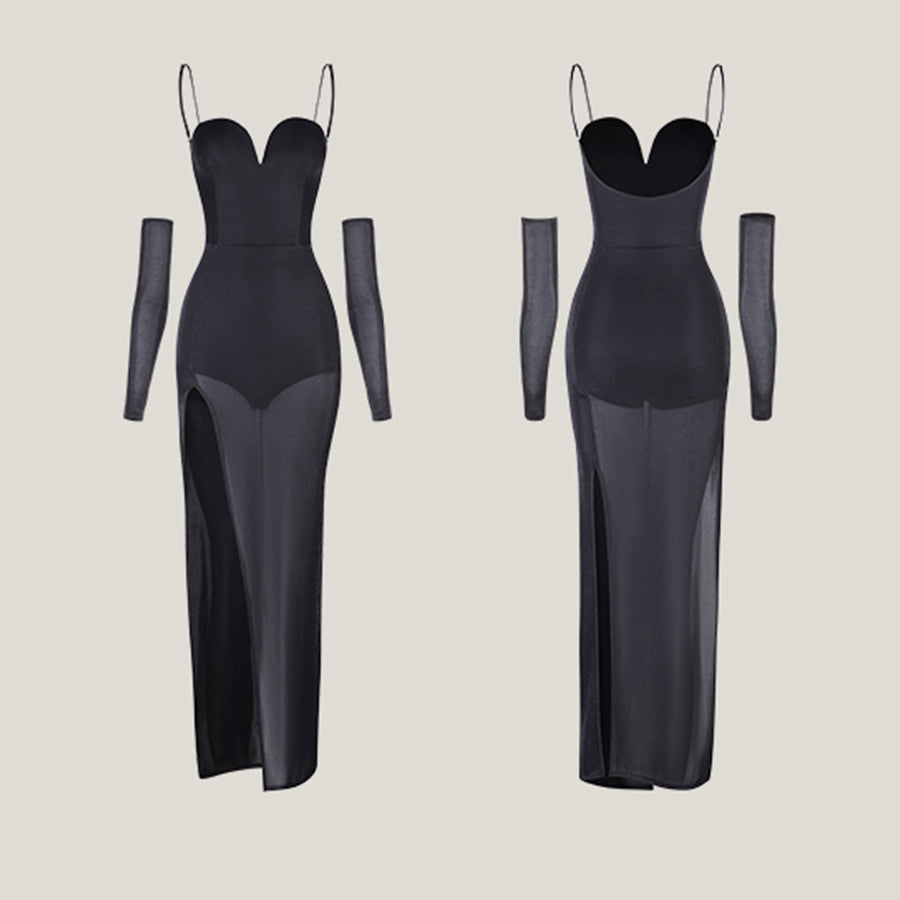 Z Women's Halter Black Dance Dress DanceWear Training Performance Dress
