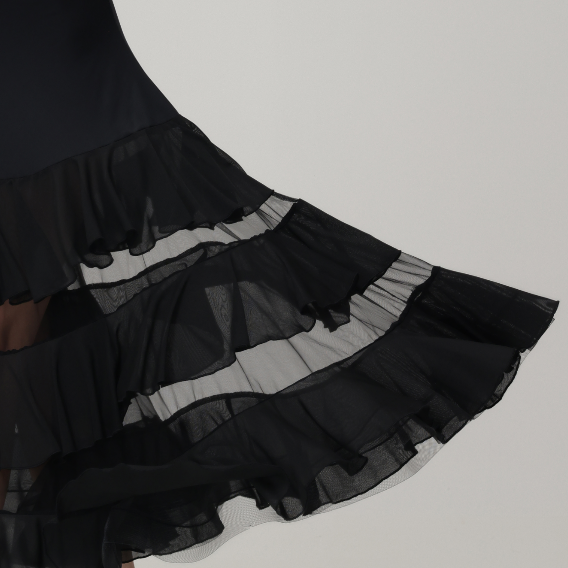 Customisable-Women's Round Neck Long Sleeve Waltz Modern Ballroom Dance Dress Competition Dresses