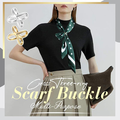 Multi-purpose Cross Three-ring Scarf Buckle