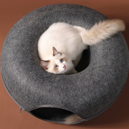 "Hide-and-seek" Wendy Cat Tunnel Bed