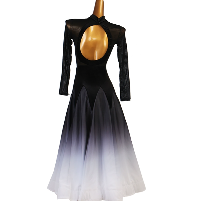 Customisable-Women's Half High-Meck Modern Dance Performance Dress Ballroom Dance Dress