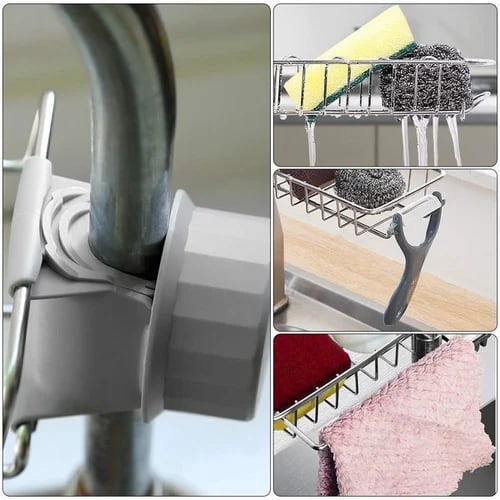 👩🍳Stainless Steel Faucet Rack-A Perfect Storage Accessory for Your Kitchen