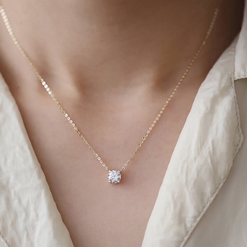 Classic Diamond Necklace 14K Gold