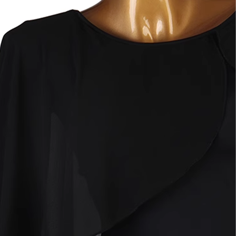 YZY Women's V-neck Latin Dance Tops Ballroom Dance Wear