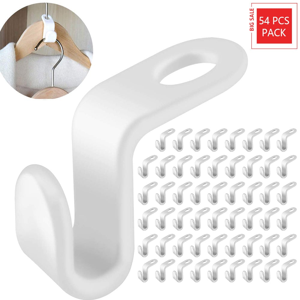 Multipurpose Space Saving Clothes Hanger Connector Hooks